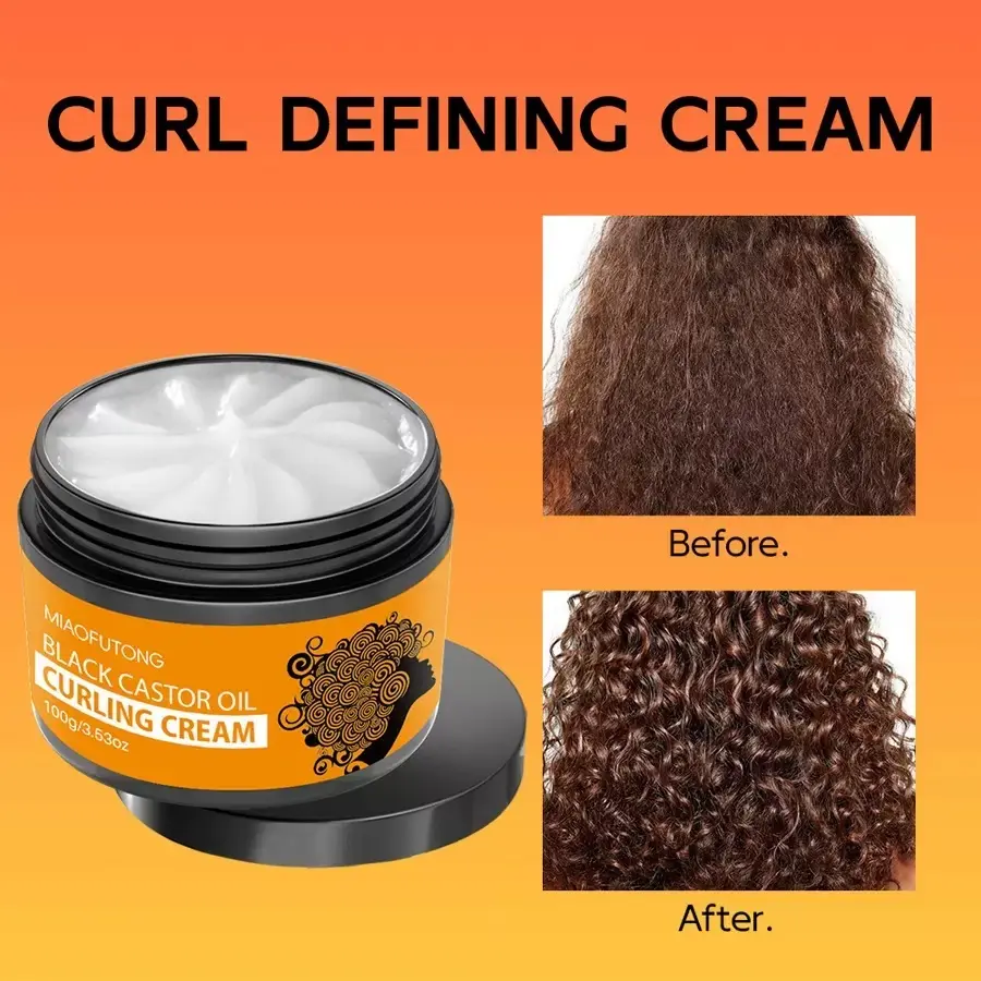 100ml Curl Setting Cream Natural Curl Enhancer Moisturizing and Fluffy ...