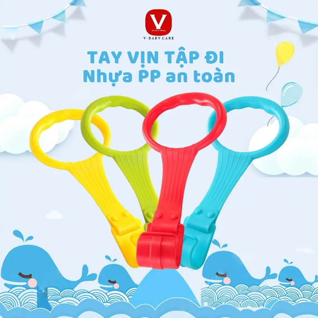 [QUÀ TẶNG] Phụ Kiện Vòng Kéo Tay Nắm Giúp Bé Vận Động Cơ Tay, Tập Đi - 1 CÁI Đồ Chơi Cho Bé