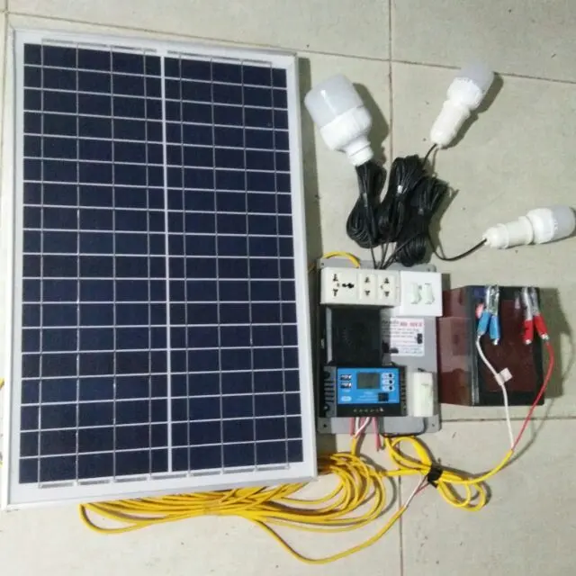 Máy Phát Điện Mặt Trời 180w Điện 220v ráp sẵn, dễ sử dụng. 0