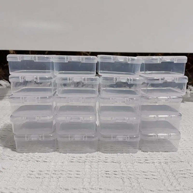 Clear Storage Container, 15pcs/set Portable Storage Box, Travel Storage Case for Beads, Sequins Jewelry and Other Small Items, Organiser 5
