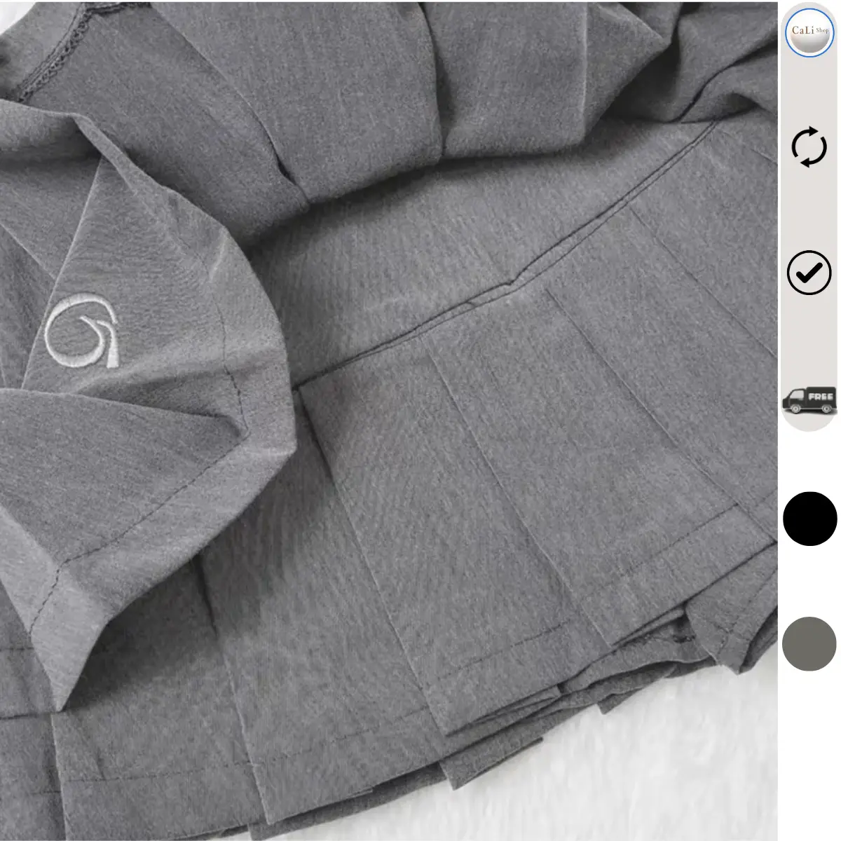 Chân váy xếp ly 2 lớp thêu chữ Q có quần bảo hộ | BigBuy360 - bigbuy360.vn Chân váy xếp ly 2 lớp thêu chữ Q có quần bảo hộ | BigBuy360 - bigbuy360.vn