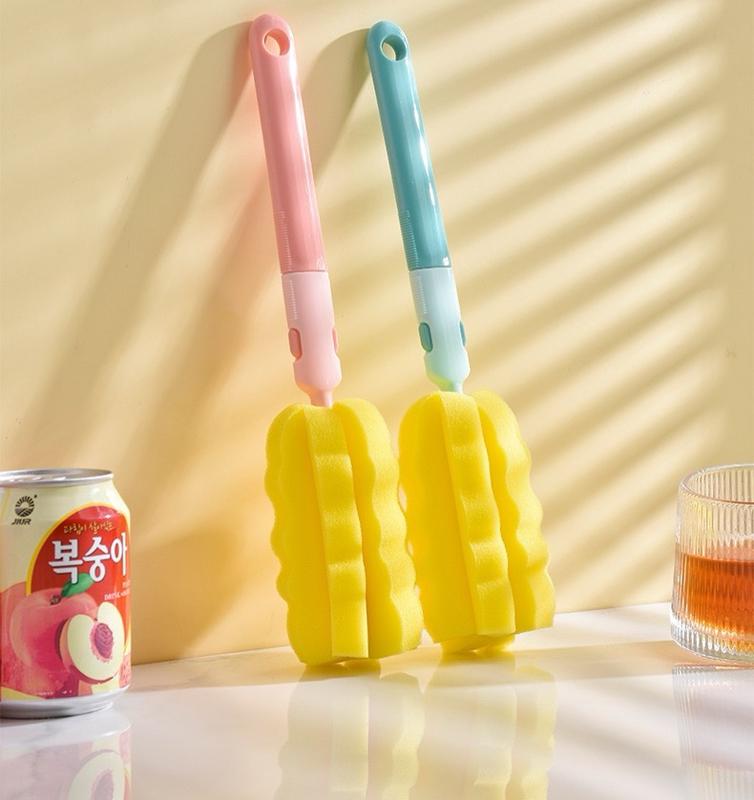 Cây Cọ Rửa Vệ Sinh Bình Sữa, Bình Nước,... Mút Xốp HannyBaby Siêu Sạch Sẽ Và Tiện Dụng (Cổ Rộng)