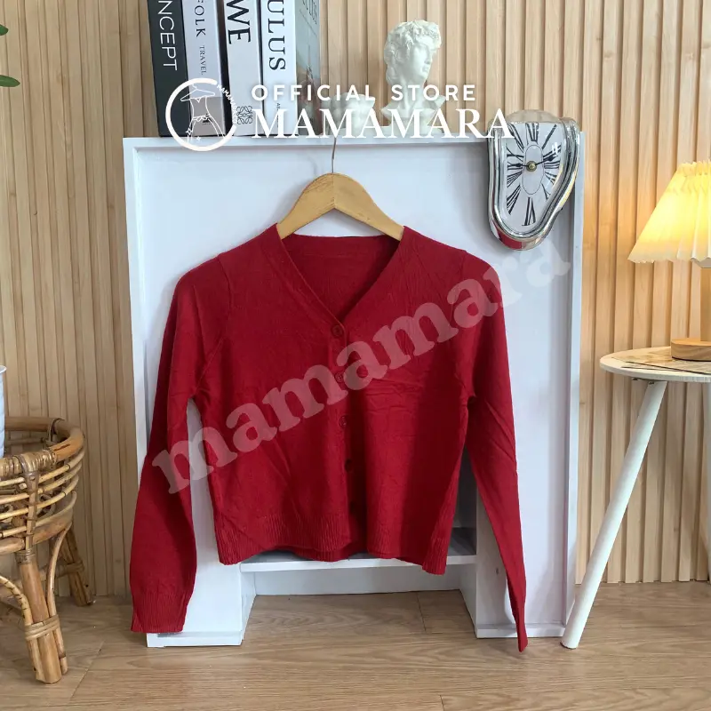 MAMAMARA - Cardigan Rajut Tipis Adem Daily Full Warna Fit Body Atasan Knitwear Santai Outer Panjang Wanita Kardigan Basic 7