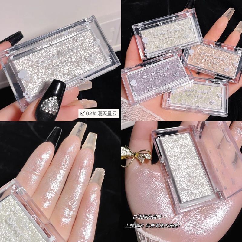 nhũ bắt sáng myho 02 màu trắng(tặng cọ đầu vát)