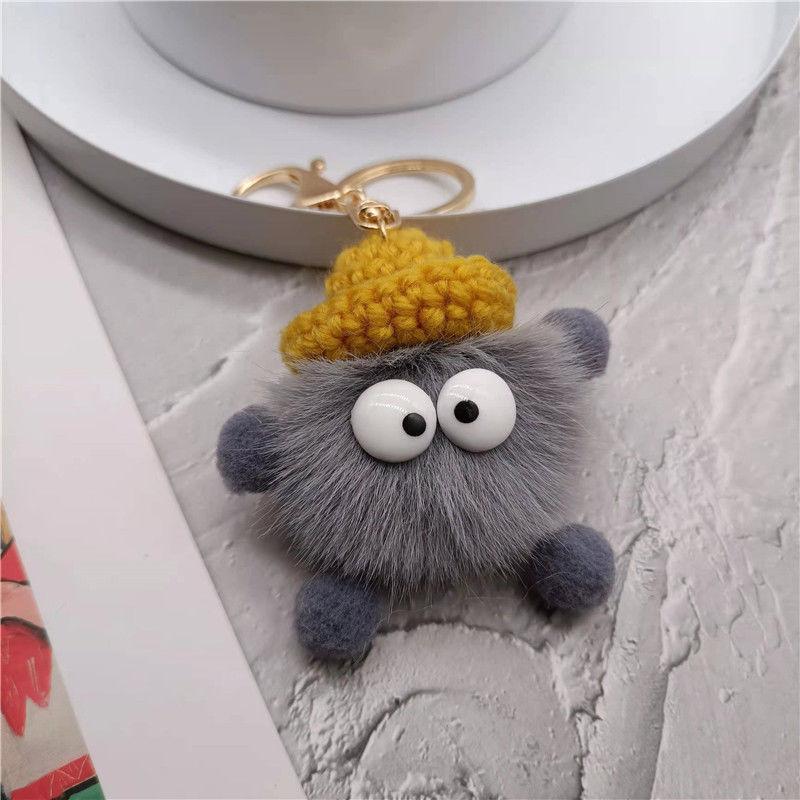 Product Introduction of Cute Little Briquette Plush During Car Key Ring During Niche During Ins Bag During 14