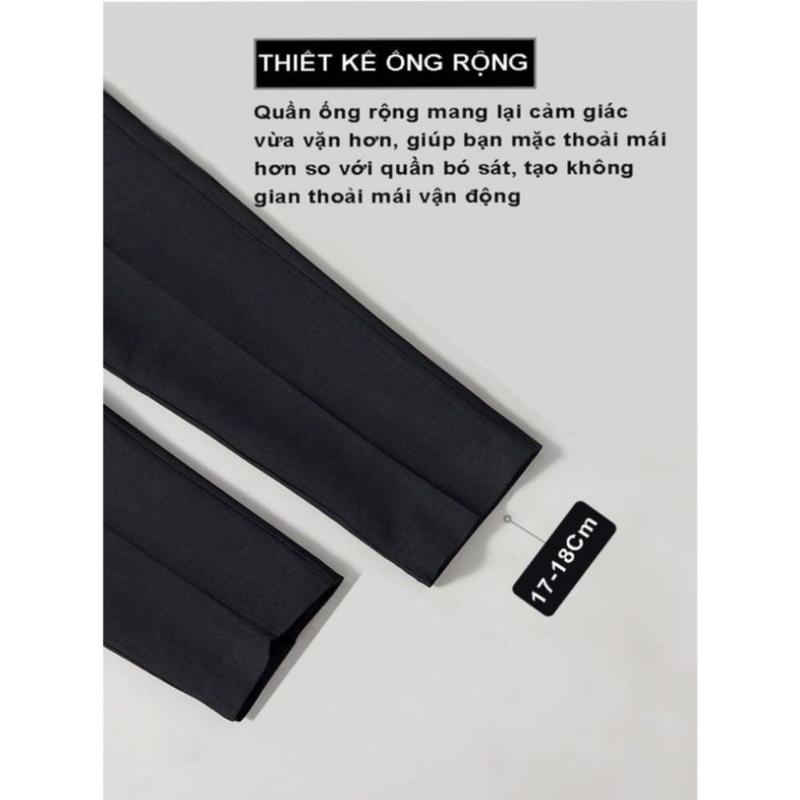 Product Introduction of Quần tây nam Gozin Store ống côn dáng baggy suông đen, quần tây nam công sở co giãn vải mềm mịn -JA33 Ong Menswear 15
