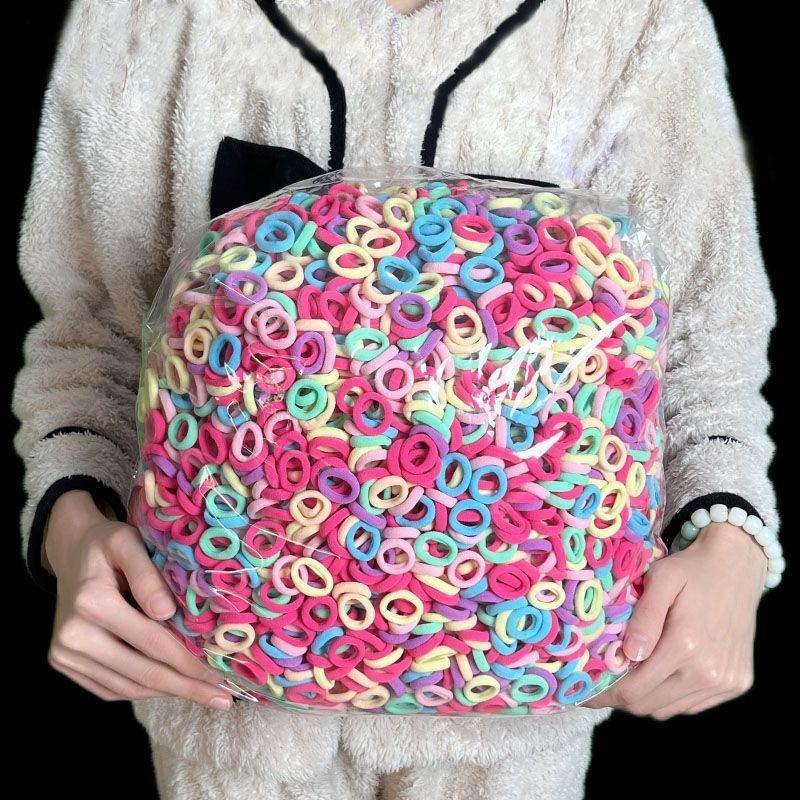 TÚI 350-400 Dây Cột Tóc Thời Trang Hàn Quốc Cho Bé Gái nhiều mầu Voi Thun Phụ Kiện Tóc Cài Tóc