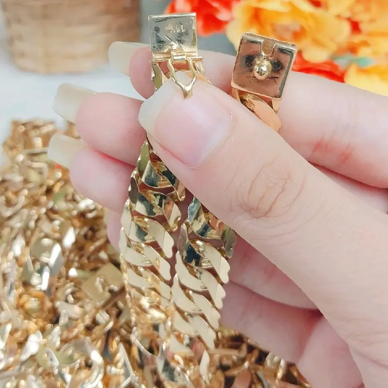 Lắc tay sủn 1 khóa đồng đỏ phù hợp cho nam và nữ. 8