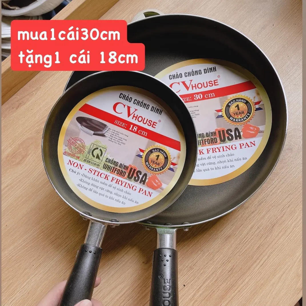 chảo chống dính mua sz 30 tặng 1 cái sz18
