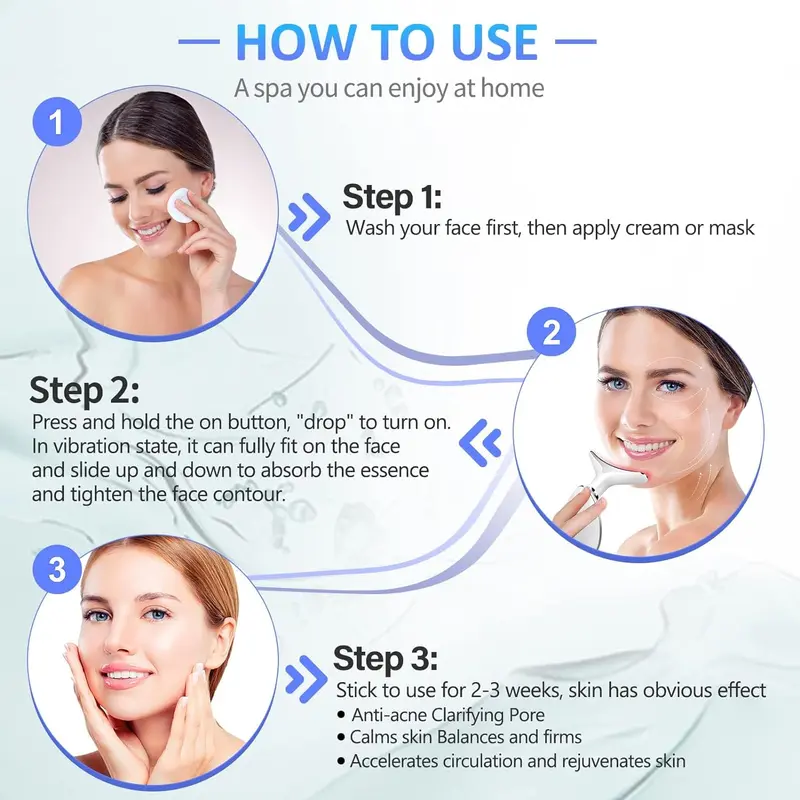 7 Colors Neck Face Lifting Massager, Neck Skin Tightening Device, for Men Women at Home and Outdoors, New Year & Winter Gift, Valentine's Day Gift for Men 8