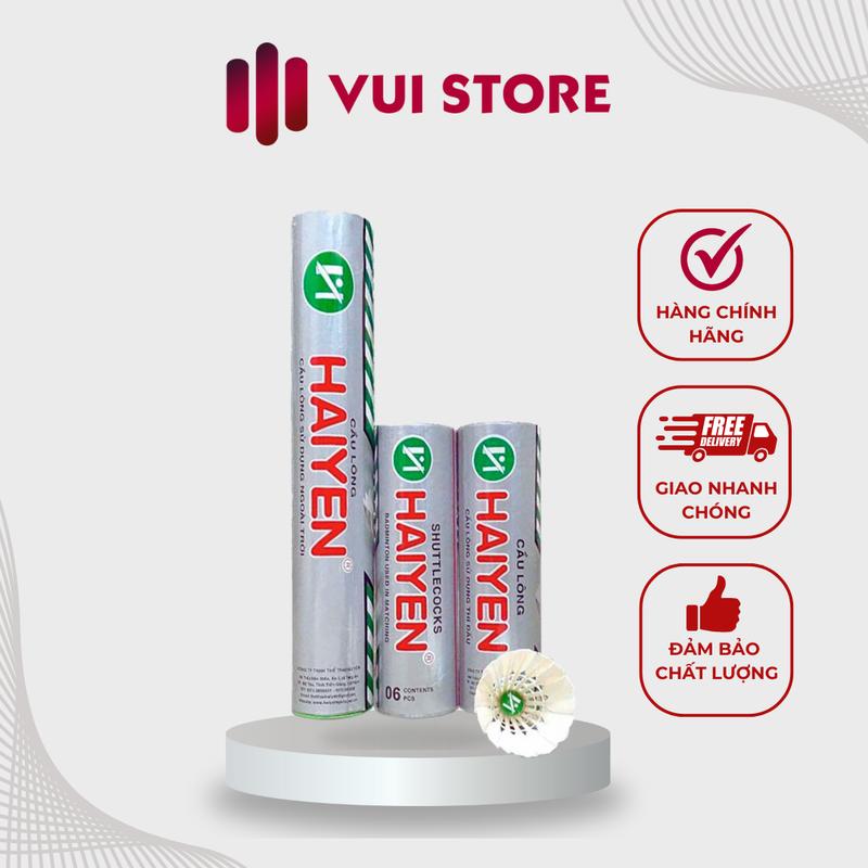 Quả cầu lông Hải Yến Bạc - Hộp cầu lông 12 trái - Chính Hãng Hải Yến Sport Cán Vợt Vợt Vợt Cầu Lông