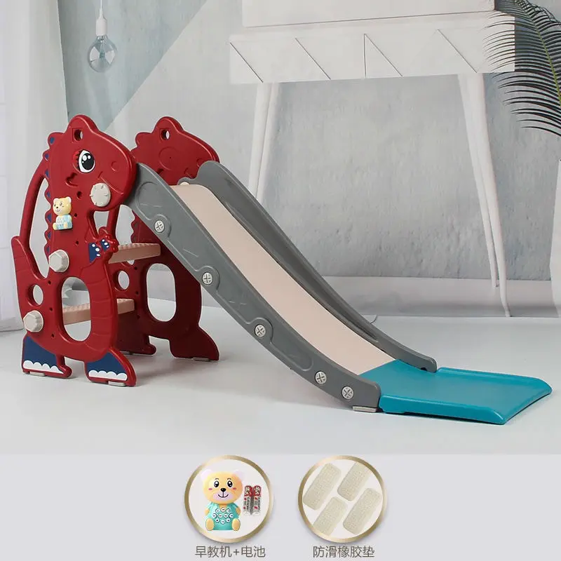 Cầu trượt mẫu ngựa pony, nai cho bé có đèn nhạc (dài 1m50) 0