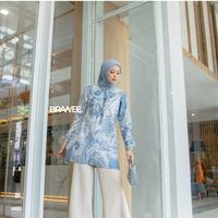 Gambar BRAWEE Baju Batik Wanita Lengan Panjang Seragam Kerja Kantor Rengganis Katun Blazer - Rengganis Pink, M dari BRAWEE Kota Pekalongan 5 Tokopedia