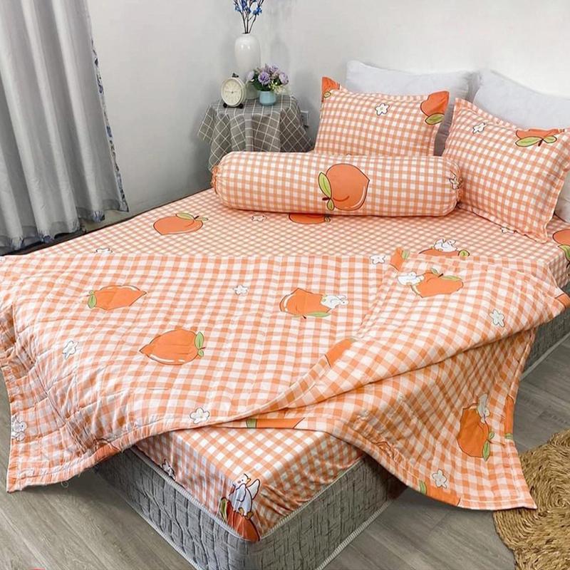  Combo  1 Chăn Hè Thu + 2 vỏ gối nằm cùng mẫu  Chăn hè thu kích thước 1m8 x 2m Vỏ gối nằm 45 x 65cm vải Cotton Poly mềm mại thoáng mát được chọn mẫu 