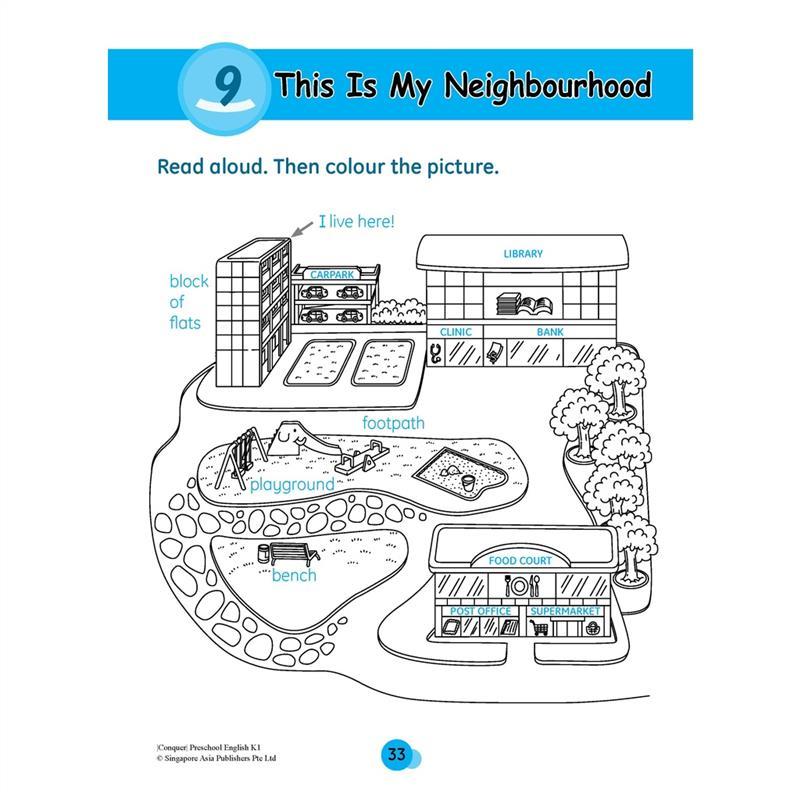 100% Quality Conquer Preschool English, Mathematics, Chinese Series | Pre-School School Assessment Books - SAP 5