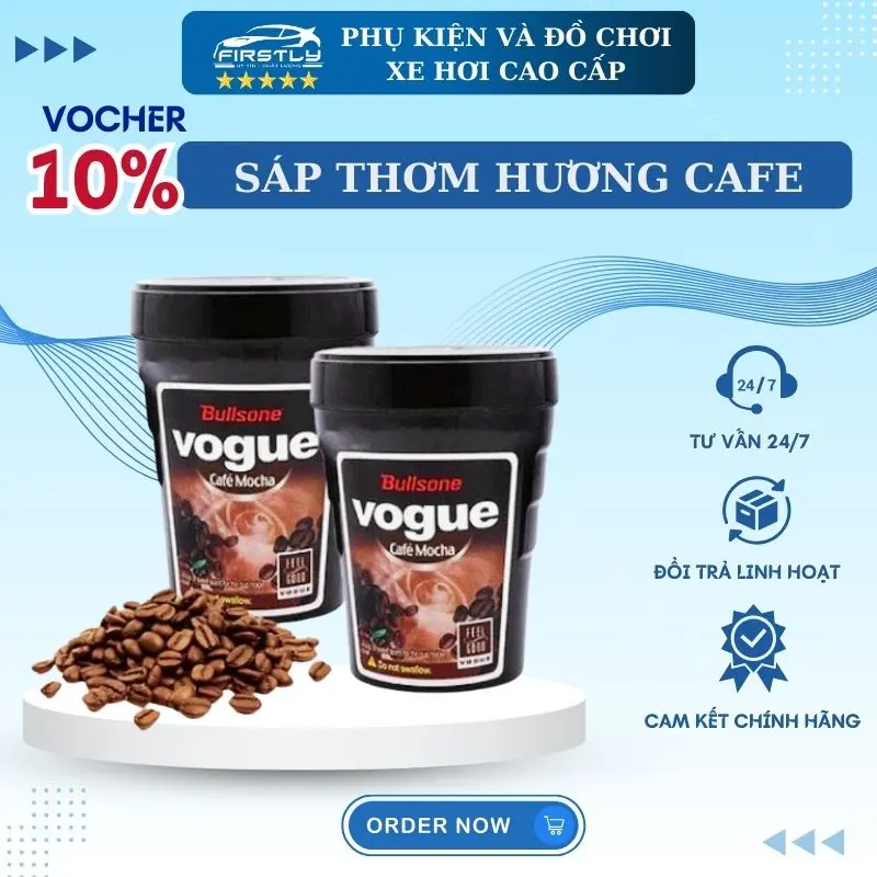 Sáp thơm hương cafe cho xe ô tô và văn phòng - Sản phẩm khử mùi hiệu quả - Nội Thất