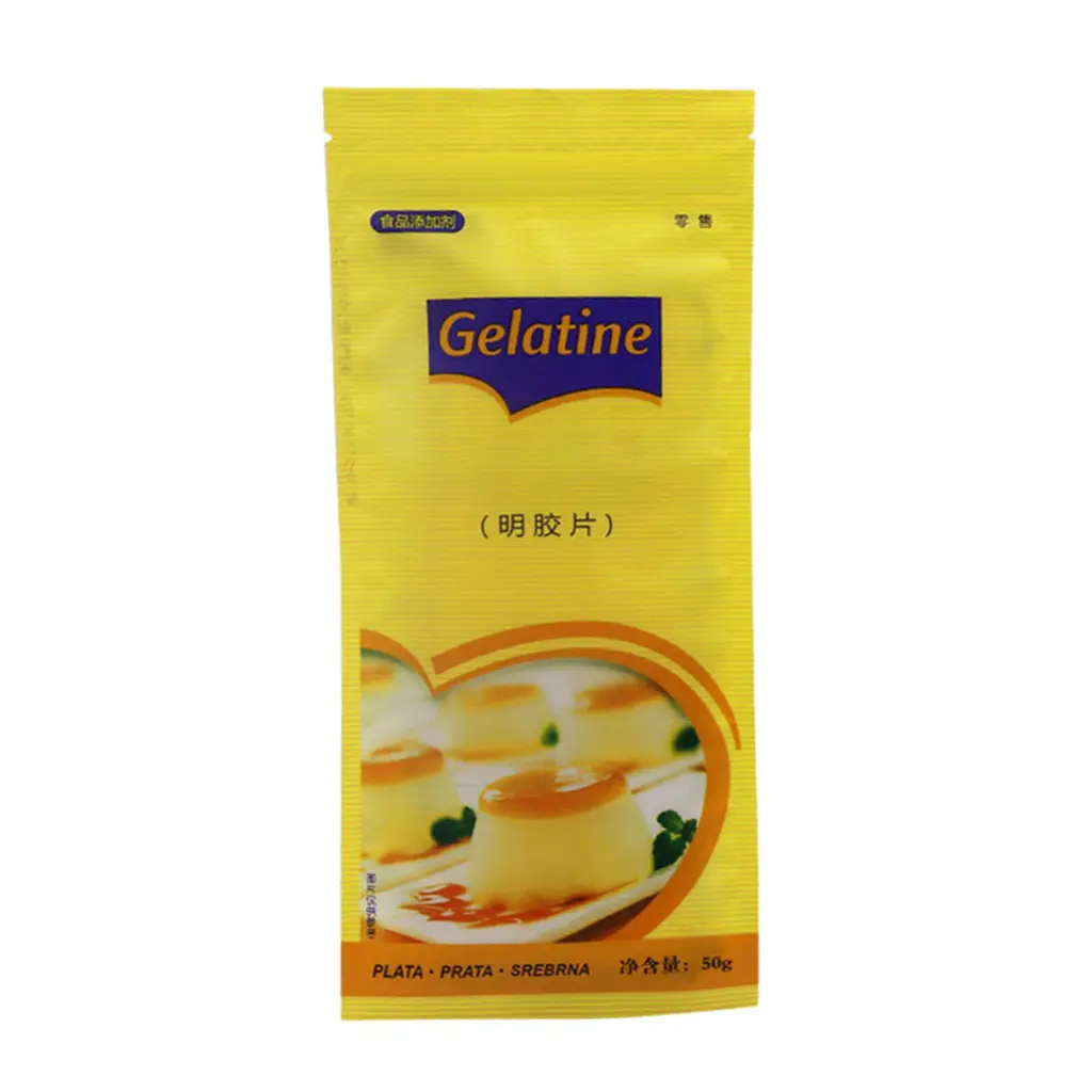 20 Sheets 50g Leaf Gelatin Sheets Gelatin Leaves Gelatin Leaves Silver Leaf Sheet Gelatine Baking Accessories for Baking Transparent Ornaments
