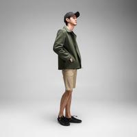 Gambar Jaket JB Jasket Danball Zip Green Army Cotton Poly Slim Fit dengan Talenta tinggi 175cm dan Berat 60kg ukuran M - Black, S dari JB Stay Classy Kab. Banyumas 5 Tokopedia