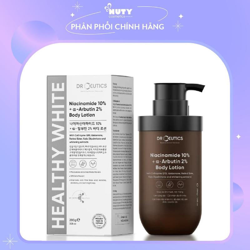 Sữa Dưỡng Thể DrCeutics Niacinamide 10% + Alpha-Arbutin 2% Body Lotion 200g