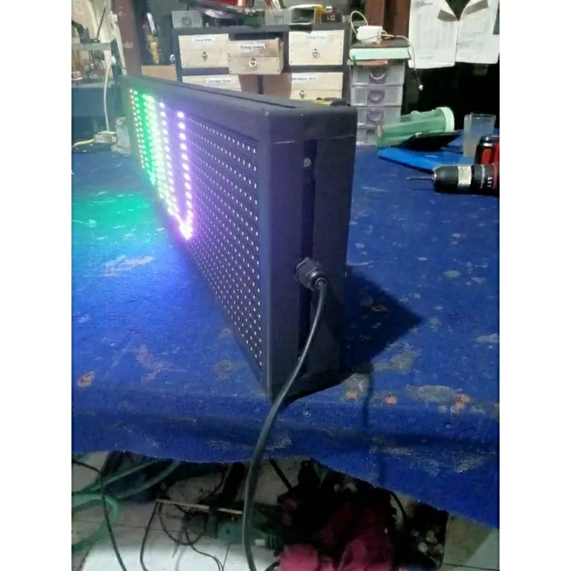 running text rgb full colour 70x20cm 100x20cm 135x20cm 200x20cm out dor