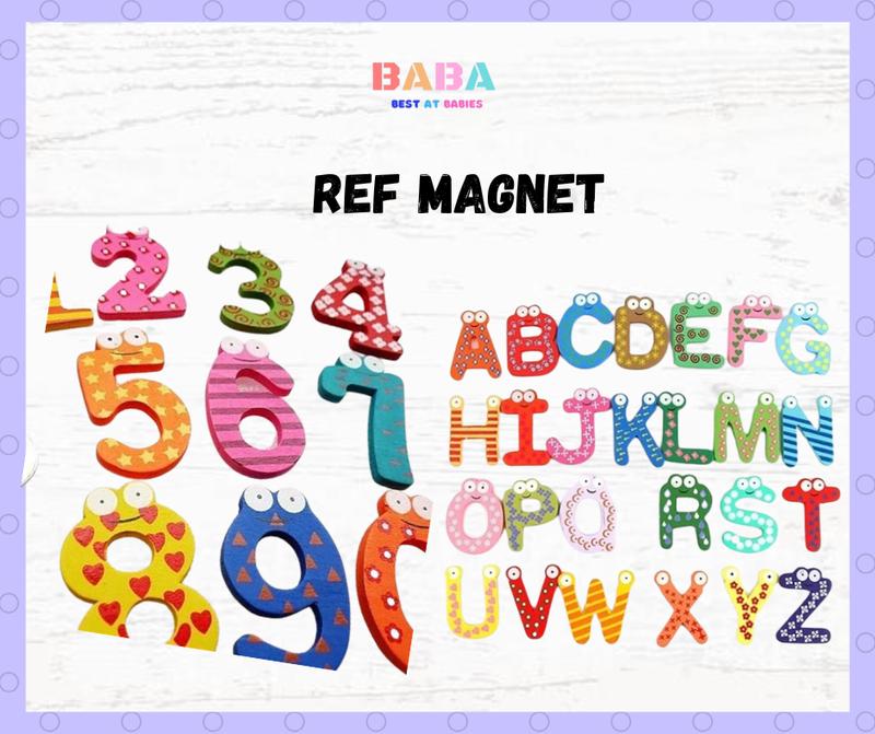 BABA 15PCS Number and 26PCS Alphabet Abc Letter Fridge Refrigerator ...