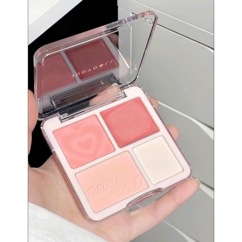 PHẤN MÁ HỒNG JUDYDOLL 4 Ô - TÍCH HỢP MÁ KEM, TẠO HIỆU ỨNG CĂNG MỌNG