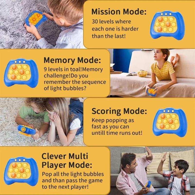 game console pop it elektrik mainan anak electric Fidget 3