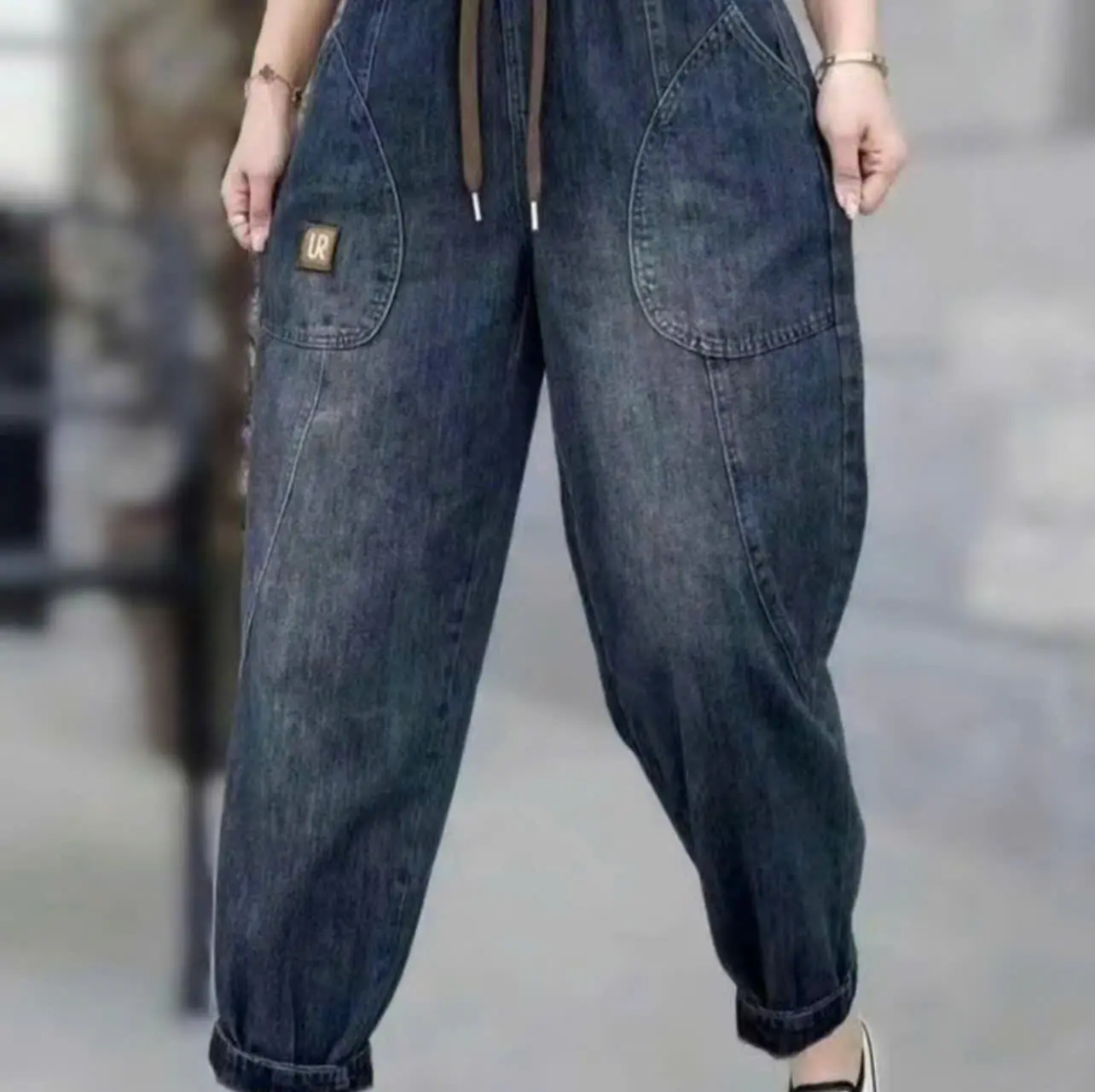 (FOM RỘNG-CÓ BIGSIZE)Quần Jean  Mềm Baggy  co   giãn bigsize Đến 75kg -KL Nữ Women Pants Denim