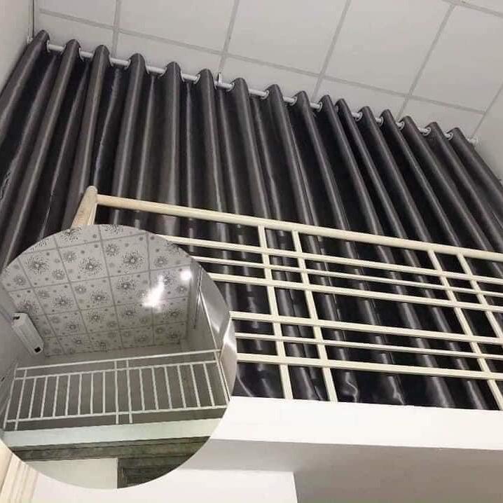 Rèm gác xếp cản nắng cản nhiệt cản gió điều hoà chất thô gấm cao cấp Rèm Tre Việt