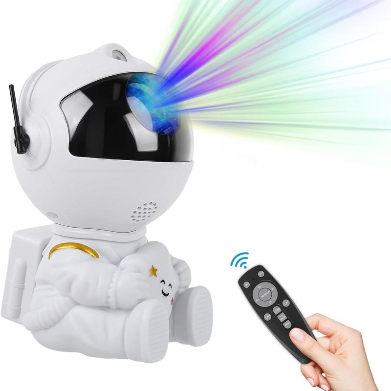 Projector Night Light, Astronaut Shape Design Starry Sky Projector Lamp with Remote Control, USB Plug-in Decorative Light for Bedroom, Car, Home, Party 7