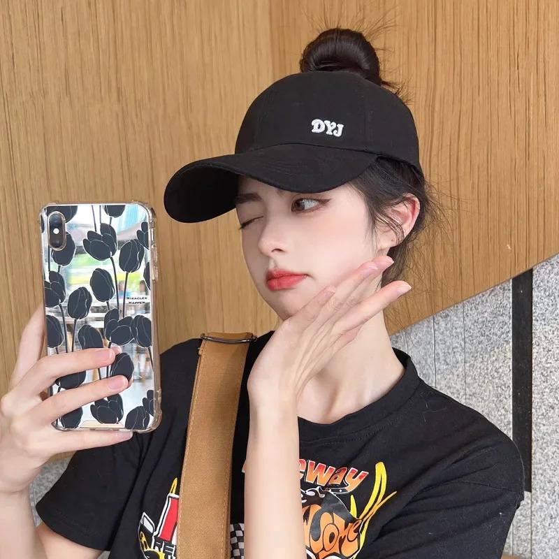 Product Introduction of New High Ponytail Baseball Cap for Women Girls Summer Sports Cap Fashion Casual Solid Color Cap Sun Hat with Ponytail Hole 3