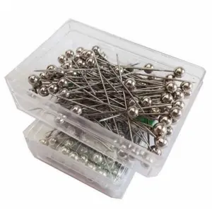 NPS JARUM PENTUL STAINLESS ANTI KARAT HIJAB PIN PENTOL DRESSMAKER per Box