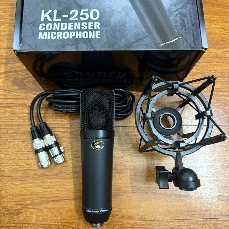 Bản Mới 2025 Mic hát thu âm livestream KOLANCE KL250 Mic nguồn 48v có kèm dây canon 48v hát hay tiếng ấm phù hợp cả nam và nữ bảo hành 6 tháng