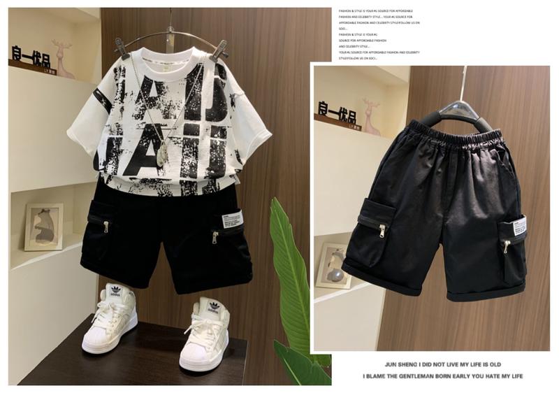 Product Introduction of Bộ Đồ Mùa Hè Cho Bé Trai, Cỡ Trung Bình Và Lớn, Quần Áo Ngắn Tay Ngầu Và Đẹp Trai, Phong Cách Phương Tây, Bộ Đồ Hai Mảnh, Mỏng, Thích Hợp Cho Bé Trai, Hàng Mới Về 2024 13