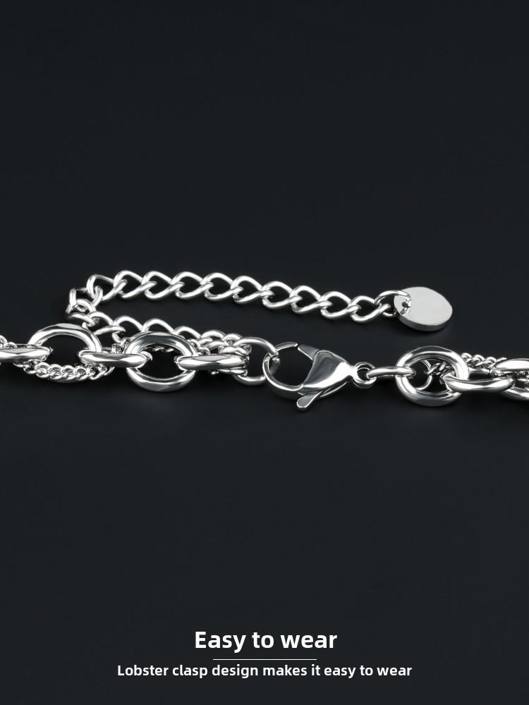 Product Introduction of Fashionable and personalized collarbone chain for men and women, couple necklace, birthday gift, titanium metal chain, fashionable and cool men's versatile butterfly  necklace  habib pendant  butterfly tyla  necklace 20