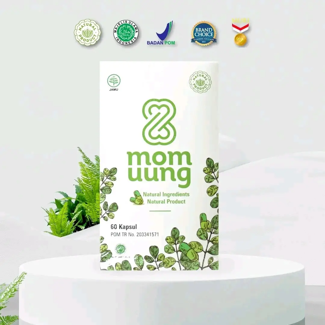 [PROMO FREE POUCH] Asi Booster Mom Uung Isi 60 Kapsul Solusi Pelancar Asi