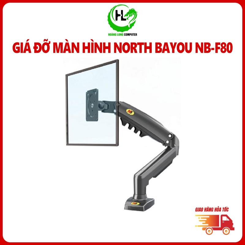 Giá Đỡ Màn Hình North Bayou NB-F80 Màu Đen (17-32 Inch, Trọng Tải 9kg) Bảo Hành 12 Tháng tay  nâng