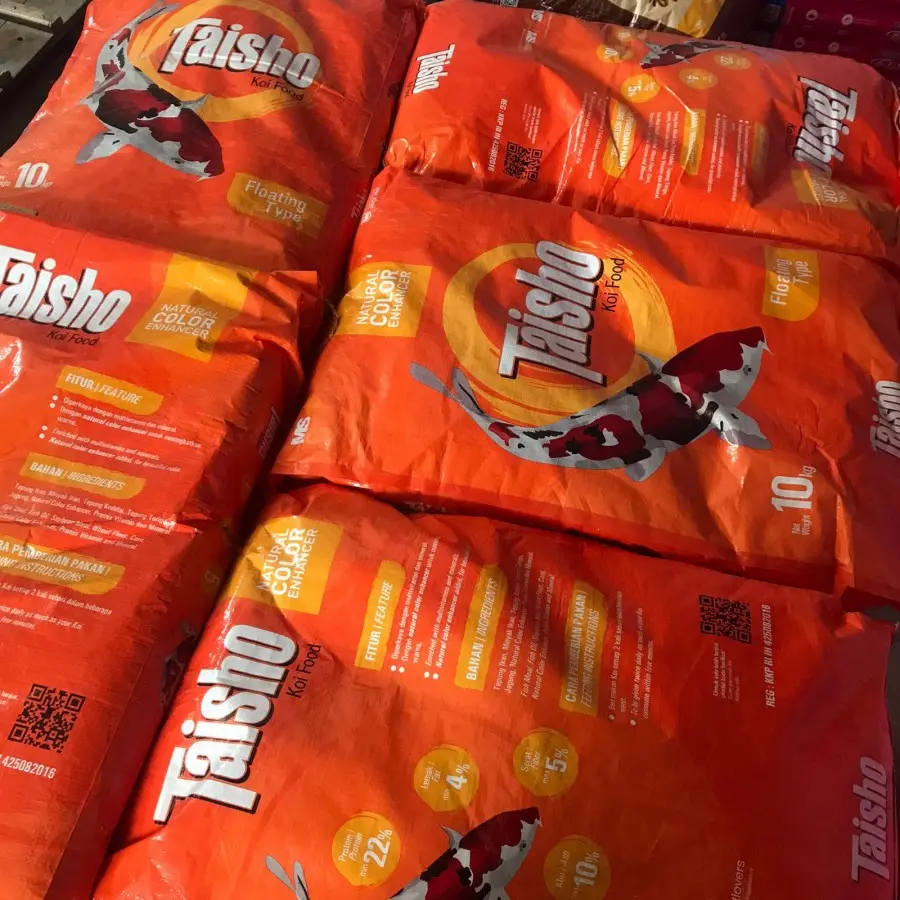pelet ikan koi taisho merah 10 kg makanan ikan hias pakkan ikan kolam pelet taiso