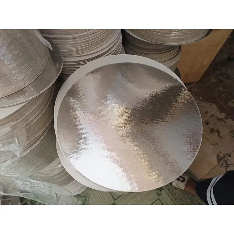 ￼Phụ kiện tháp bánh Lễ Tết, sinh nhật đế bánh tháp tròn mặt bạc đẹp bóng cứng làm tháp bánh,nước ngọt 1
