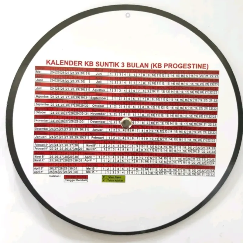 Kalender Hamil Linset Kalender Hitung Kehamilan HPL / Kalender KB Alat Tes Masa Subur 3