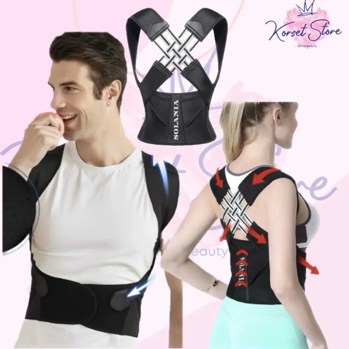 Penyangga Punggung Bungkuk / Posture Correction Belt Solani