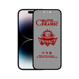 Ceramic Matte Spy Privacy Untuk phone 17 Pro Max 17 Pro 17 16 16E 16 Plus 16 Pro 16 Pro Max 15 Pro Max 15 Pro 15 14 Pro Max 14 Pro 14 Plus 14 13 Pro Max 13 Pro 13 Mini 13 12 Pro Max 12 Pro 12 Mini 12 11 Pro Max 11 Pro 11 Xs Max Xr Xs X Tempered Glass