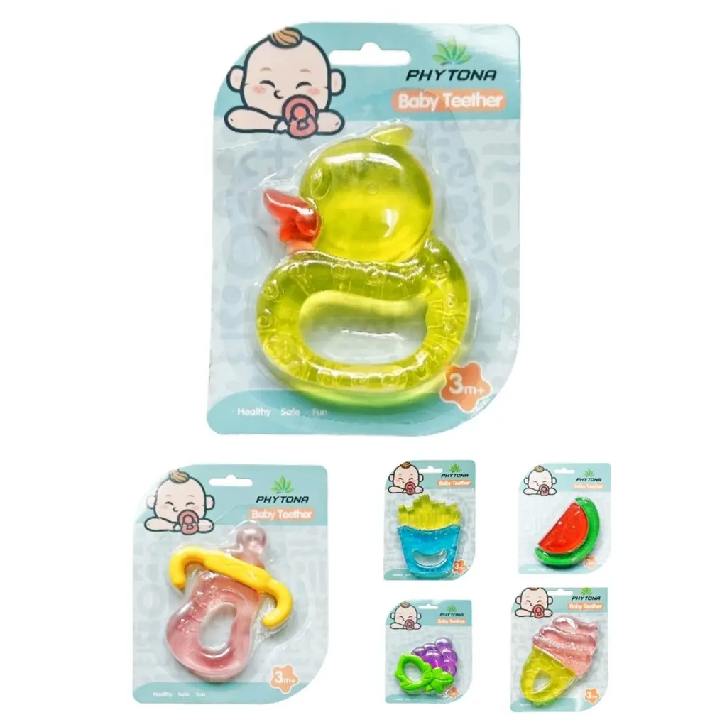 DOUBLE SIX PHYTONA GIGITAN BAYI BALITA BPA FREE GEL SILICONE STERIL TEETHER
