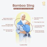 Gambar Gendongan Bayi Instan Bamboo Ring Sling Motif CuddleMe SNI, Praktis, Aman dan Nyaman - Rainbow Bee Liteblue dari Cuddleme Official Shop Kota Malang 5 Tokopedia