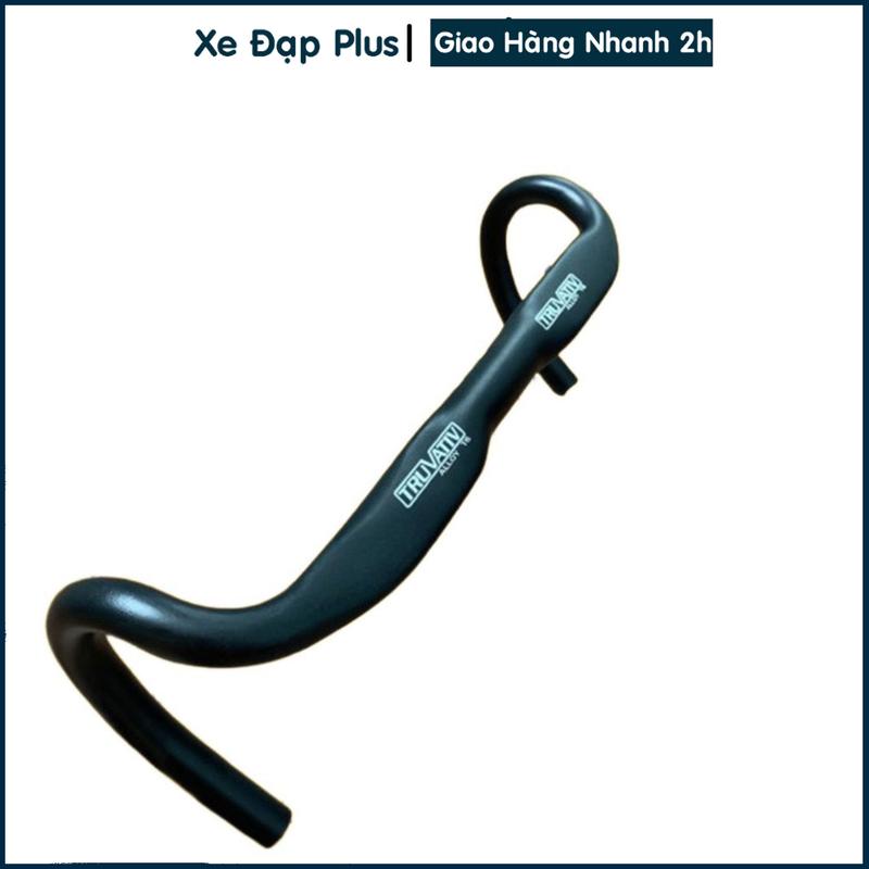 Tay Lái Ghi Đông Cong Nhôm TRUVATIV 31.8x420mm Ống Dẹp Aerobend Cho Xe Đua và Fixed Gear