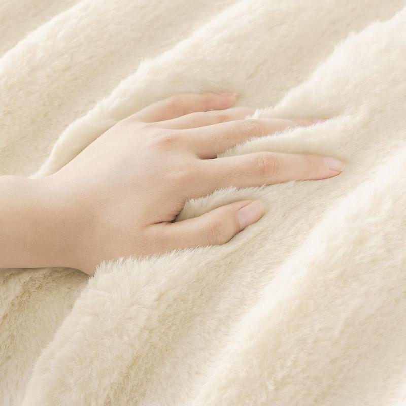Product Introduction of Solid Color Faux Fur Sofa Cover, 1 Count Non-slip Sofa Mat, Soft Comfortable Sofa Slip Cover Protector for Home Decor Living Room Dormitory Hotel 6
