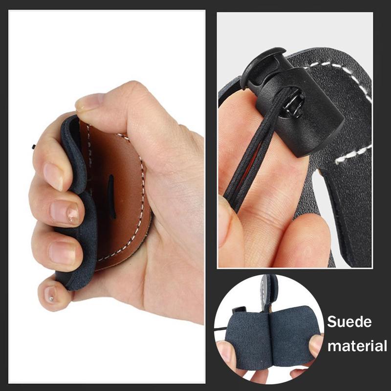 Product Introduction of Bow And Arrow Sports Cowhide Finger Protector Double Protector Accessories Sports Layer Finger 39
