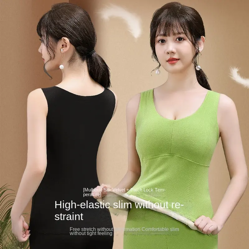 Warm And Cozy Bra With Padding For Women Winter Essential: Stylish Thermal Camisole Ladies Top Underwear