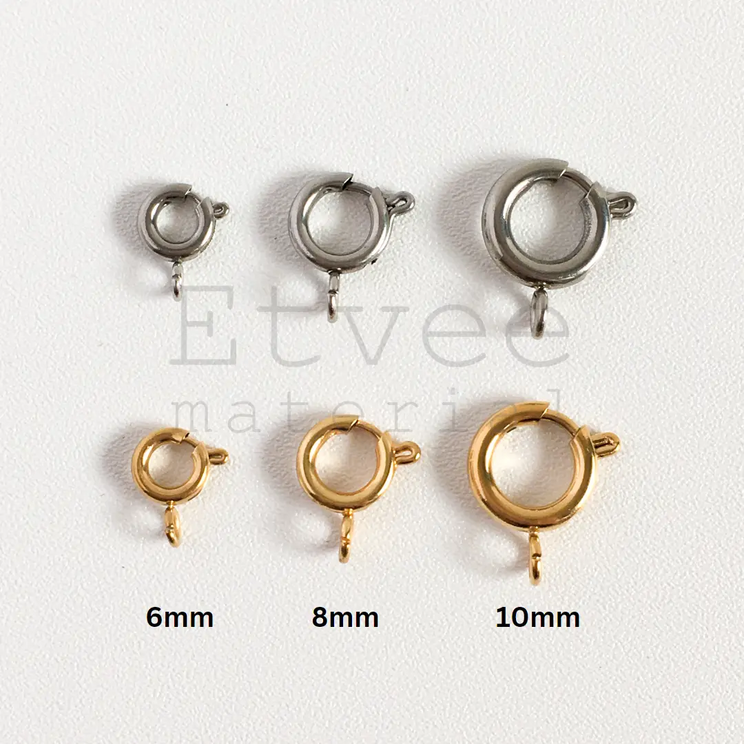 kokot udang bulat lobster clasp stainless steel TITANIUM HIGH QUALITY