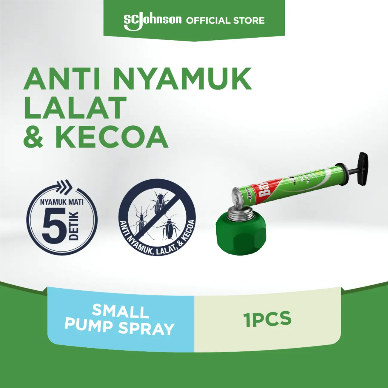 Baygon Small Pump Spray - Obat Nyamuk